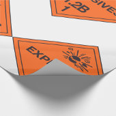 Sprengstoffzeichen Geschenkpapier