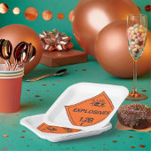 Sprengstoffzeichen Pappteller