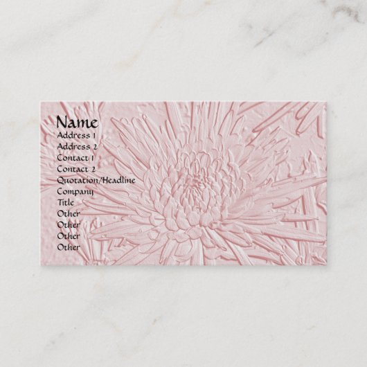 Sprengung des Freude-Prägen Ähnlichen Visitenkarte (Vorderseite)