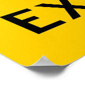 Sprengwarnplakat Poster (Ecke)