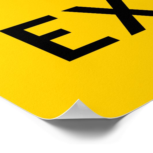 Sprengwarnplakat Poster (Ecke)