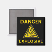 Sprengwarnung Magnet (Vorderseite/Rückseite)