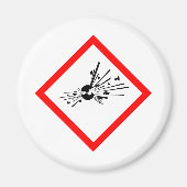 Sprengwarnzeichen Magnet (Vorne)