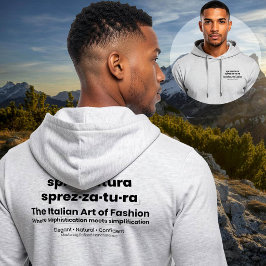 SPREZZATURA: DIE ITALIENISCHE MODEKUNST-BlackDenim Hoodie