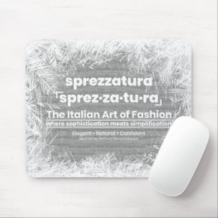 SPREZZATURA: DIE ITALIENISCHE MODEKUNST-BlackDenim Mousepad