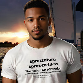 SPREZZATURA: DIE ITALIENISCHE MODEKUNST-BlackDenim T-Shirt