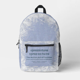 SPREZZATURA: DIE ITALIENISCHE MODEKUNST-BlueDenim Bedruckter Rucksack