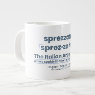 SPREZZATURA: DIE ITALIENISCHE MODEKUNST-BlueDenim Jumbo-Tasse