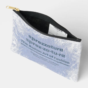 SPREZZATURA: DIE ITALIENISCHE MODEKUNST-BlueDenim Zubehörtasche