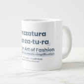 SPREZZATURA: DIE ITALIENISCHE MODEKUNST - DenimArt Jumbo-Tasse (Vorderseite Rechts)