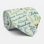 Sprich Alaskan! Grüne Krawatte (Gerollt)