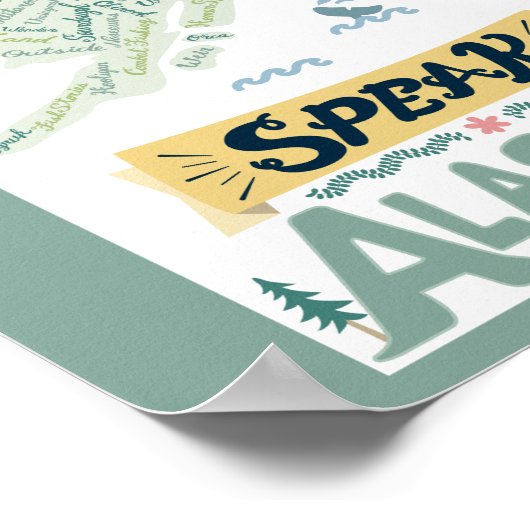 Sprich Alaskan! Poster (Ecke)