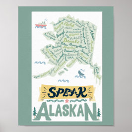 Sprich Alaskan! Poster