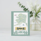 Sprich Alaskan! Postkarte (Stehend Vorderseite)