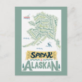 Sprich Alaskan! Postkarte (Vorderseite)