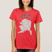 Sprich Alaskan! Roter T - Shirt (Vorderseite)