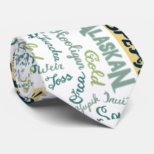 Sprich Alaskan! Weiße Krawatte