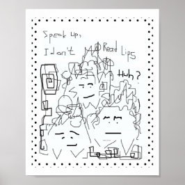Sprich auf Ich lese kein Lips Poster
