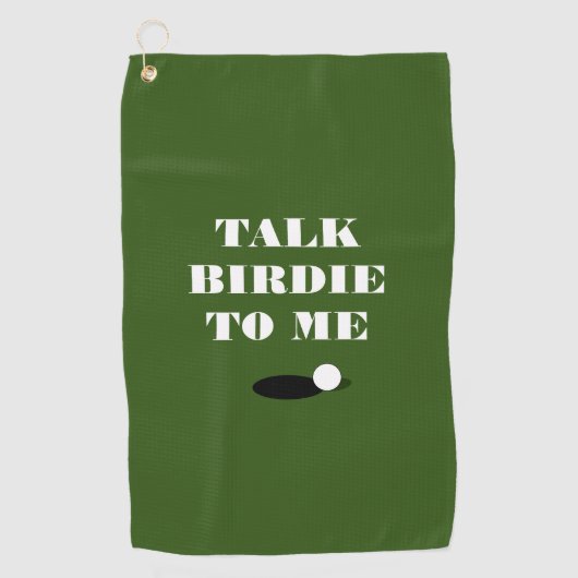 Sprich Birdie mit meinem lustigen Golfhandtuchgesc Golfhandtuch (Vorderseite)
