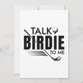 Sprich Birdie mit mir Dankeskarte (Vorderseite)