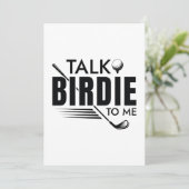 Sprich Birdie mit mir Dankeskarte (Stehend Vorderseite)