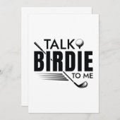 Sprich Birdie mit mir Dankeskarte (Vorne/Hinten)