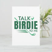 Sprich Birdie mit mir Dankeskarte (Stehend Vorderseite)