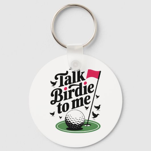 Sprich Birdie mit mir Funny golf puff Schlüsselanhänger (Vorderseite)