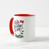 Sprich Birdie mit mir Funny golf puff Tasse (Vorderseite Links)