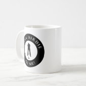 Sprich Birdie mit mir Funny Golfer Silhouette Blac Kaffeetasse (Vorderseite Links)