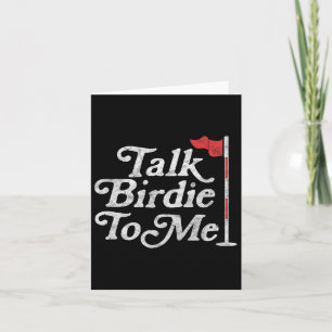 Sprich Birdie mit mir Funny Golfer Vater Vathers D Karte