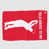 Sprich Birdie mit mir Golfhandtuch (Horizontal)