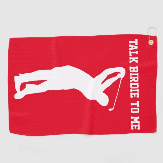 Sprich Birdie mit mir Golfhandtuch (Horizontal)