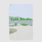 Sprich Birdie mit mir Golfhandtuch (Vorderseite)