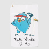 Sprich Birdie mit mir! Golfhandtuch (Vorderseite)