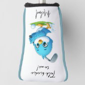 Sprich Birdie mit mir, Niedlicher Vogel Golfing Golf Headcover (Rotieren 90)