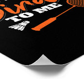 Sprich Birdie mit mir Shuttle Racket Badminton Poster (Ecke)