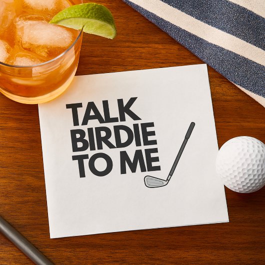 Sprich Birdie To Me Golf Sprichwort Napkins Serviette
