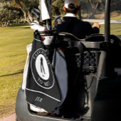 Sprich Birdie zu mir Golfer Funny Silhouette Black Golfhandtuch