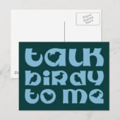 Sprich Birdy mit mir Postkarte (Vorne/Hinten)