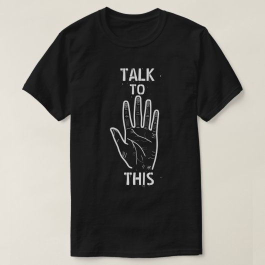 Sprich damit! T-Shirt (Design vorne)