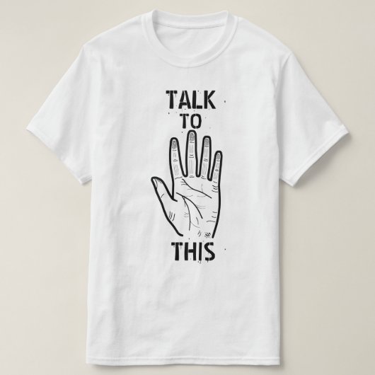 Sprich damit! T-Shirt (Design vorne)