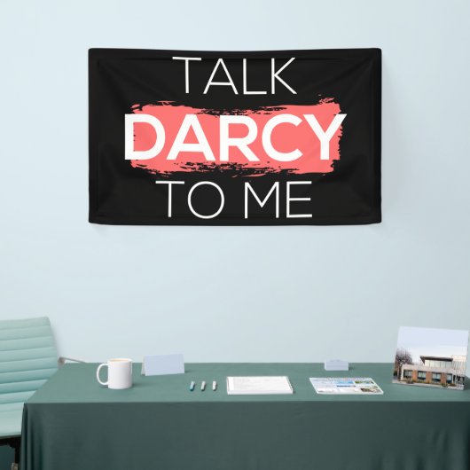 Sprich Darcy mit mir Banner (Messeveranstaltung)
