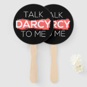 Sprich Darcy mit mir Fächer (Vorne und Hinten)