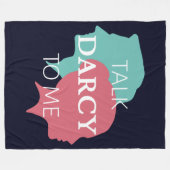 Sprich Darcy mit mir IV Fleecedecke (Vorderseite (Horizontal))