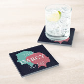 Sprich Darcy mit mir IV Glasuntersetzer (Schrägansicht)