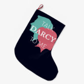 Sprich Darcy mit mir IV Großer Weihnachtsstrumpf (Vorderansicht (hängend))