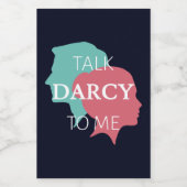Sprich Darcy mit mir IV Lebensmitteletikett (Einzelnes Label)