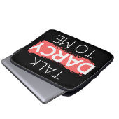 Sprich Darcy mit mir Laptopschutzhülle (Vorne Knopf)