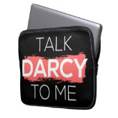 Sprich Darcy mit mir Laptopschutzhülle (Vorderseite Links)